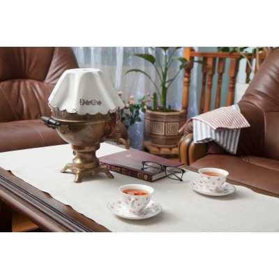 NATURAL LINEN TABLE RUNNER AND 6 NAPKINS NATURAL LINEN TABLE RUNNER AND 6 NAPKINS