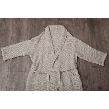 NATURAL LINEN ROBE NATURAL LINEN ROBE
