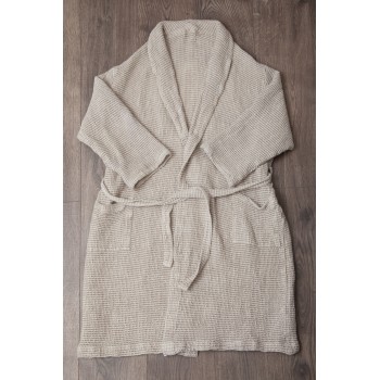 NATURAL LINEN ROBE NATURAL LINEN ROBE