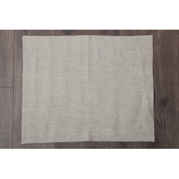 NATURAL LINEN BATH MAT 